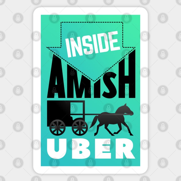 Inside Amish Uber Sticker by shi-RLY designs